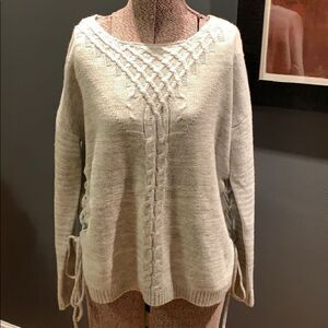 Freshman 1996 marked gray laced side sweater, Sm